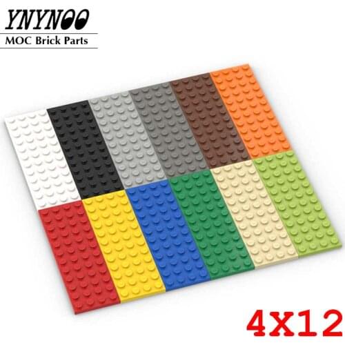 15Pcs/lot Plate 4x12 MOC 3029 Building Blocks Bricks Parts Base Plates DIY Eduactional 342067 Creative Size Toys Children Gifts