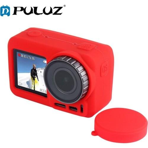 PULUZ Silicone Protective Case with Lens Cover for DJI Osmo Action
