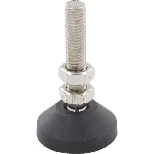 4pcs Adjustable M12 x 50mm Leveling Foot Cup Mount Pad Thread 50mm Dia Furniture Glides Leg