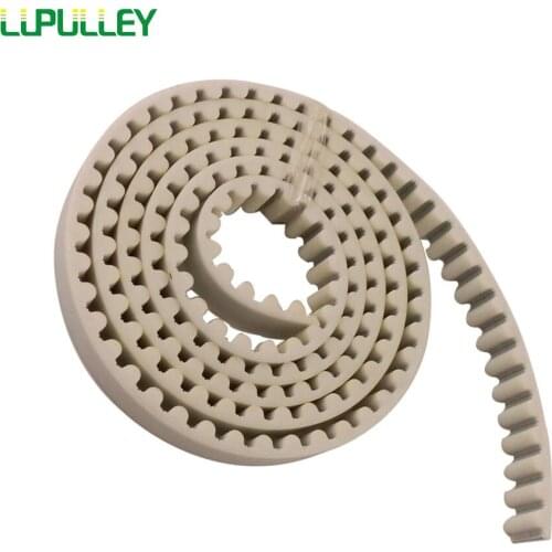 LUPULLEY 8M-30mm White PU Open Timing Belt 1M/2M/3M/4M/5M/6M/7M Pitch Length 30mm Width 8M Type Open Timing Belt