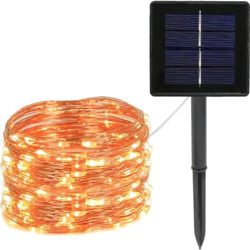 Christmas Garland Lighting LED Outdoor Solar String Lights Christmas Decorations for Home Noel Natal Navidad 2021 New Year 2022