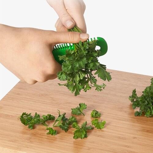 1PC Creative Leaf Remover Kale Chard Collard Greens Herb Stripper Looseleaf Loose Leafs Kitchen Gadgets Vegetable Tool dropship