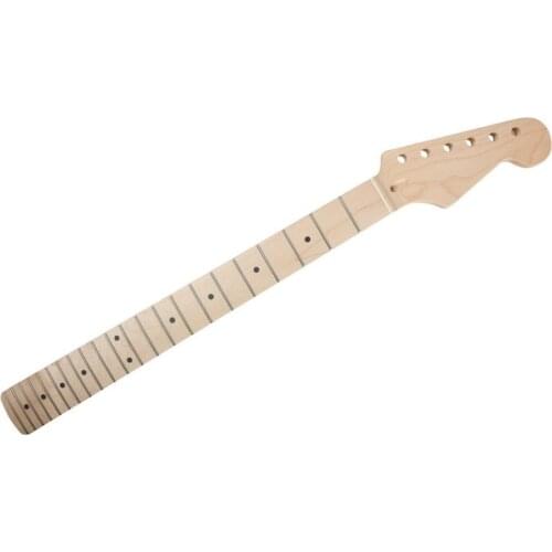 22 Frets Right-handed Replacement Maple Guitar Neck Fingerboard for ST Electric Guitar
