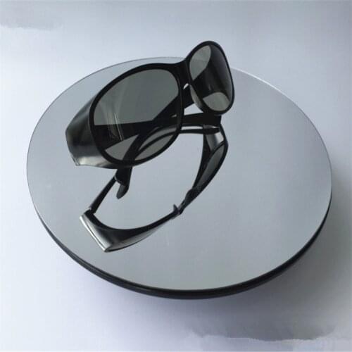 25cm Mirror display jewelry high-heeled electric rotating turntable display stand, maximum load 3Kg video shooting props