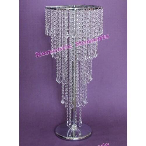 80cm(H) Acrylic Crystal Wedding Flower Stand Table Centerpiece Wedding Chandelier Wedding Props 10 pcs/lot