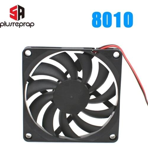 8010 12V Cooling Fan Brushless for Reprap3D Printer Parts DC Cooler 80 x 80 x 10mm Plastic Fan