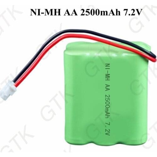 GTK 7.2v nimh battery ni-mh aa 2500mah 7.2v rechargeable battery Mint 4200 Mint4200A 4205 320 321 vacuum cleaner mopping robot