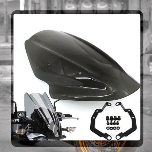 For KAWASAKI Z650 Z 650 2017 Motorcycle Accessories Windscreen Windshield Covers Screen Smoke Lens Motorbikes Deflector