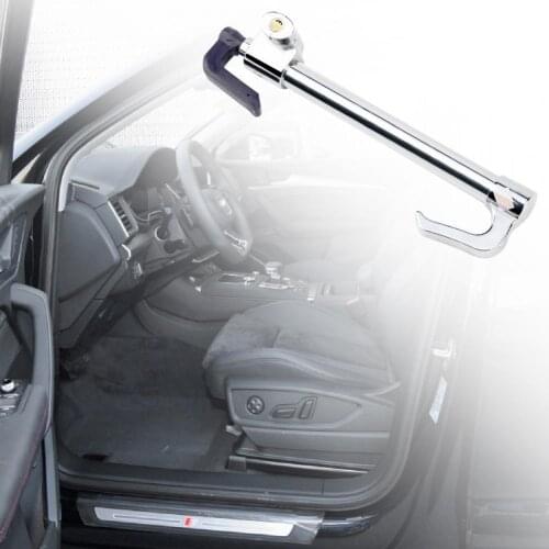 Car Anti theft Lock Car Steering Wheel Steel Lock Hook Shaped Heavy Duty Clutch Lock Car Anti-Theft Lock With 2 Keys