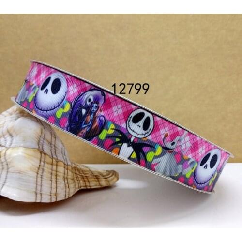 Free shipping 50 yard cartoon printed grosgrain ribbon 12799