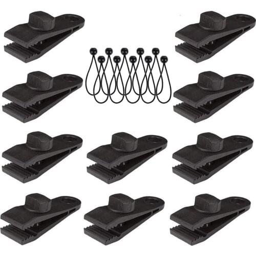 Tarp Clips Heavy Duty Lock Grip, 20 Pack Tarp Clamps Heavy Duty, Shark Tent Fasteners Clips Holder, Pool Awning Cover Bungee Cor