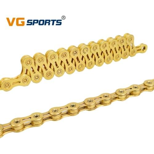 VG sports Original 10 speed Bike Chains MTB 116L Cycle Half/Full hollow Chain 10S Mountain Road bike silver Bicycle Chain Parts
