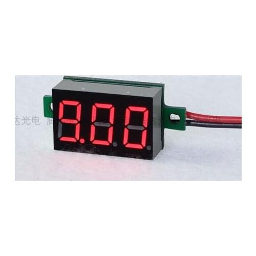 1pcs 0.36inch LCD Digital Voltmeter Red Blue Green LED Amp Digital Gauge Voltage Meter DC4.5-30V Voltage Indicator two wires