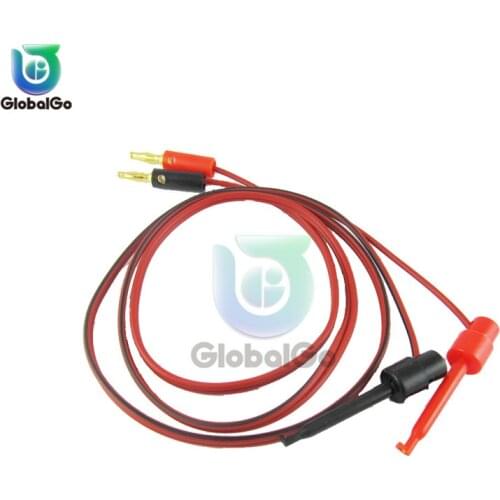 Double Head Flat Banana Plug Connector to Test Wire Clip Line Electric Power Testing Silicone Cable Line Wire