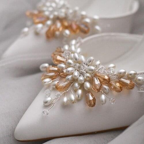 TOPQUEEN X20 Shoe Clip Elegant Glass Drill Shoe Decoration Fashion Women Anklet Charm Crystal Shoe Clip Wedding Prom Accessories