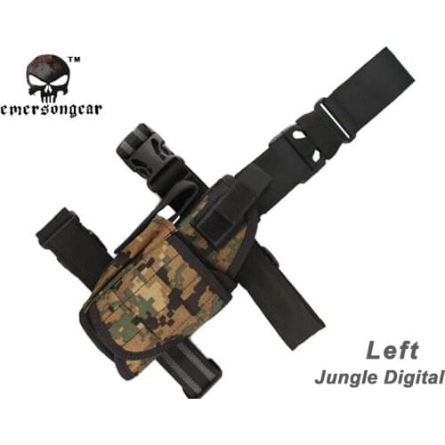 EmersonGear Tornado Universal Tactical Thigh Holster Molle Holder For All Pistol Jungle Digital EM6211
