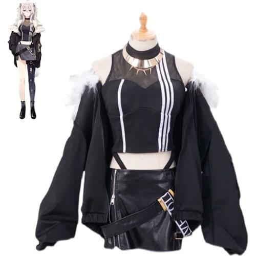 Hololive VTuber GAMERS YouTuber Shishiro Botan Cosplay Costumes Women Black Suit Halloween Carnival Uniforms Custom Made