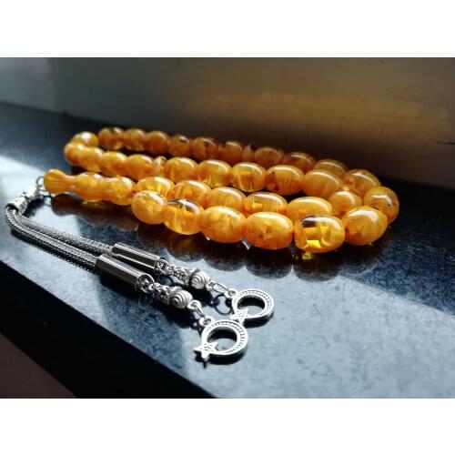 Islamic Amber color prayer beads Rosary Tasbih misbaha taspeeh sibha masbaha tesbih muslim gift subha tasbih ottoman jewelry