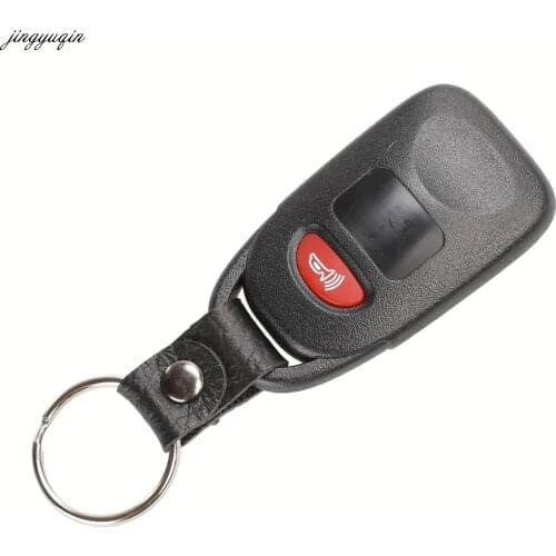 Jingyuqin Remote Car Key Case Shell For Kia Carens Replacement 2+1 Buttons Replacement Fob