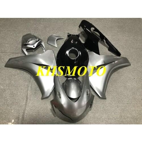 Injection Mold Fairing kit for CBR1000RR 08 09 10 11 CBR1000 CBR1000RR 2008 2011 ABS Silver black Fairings set+gifts HC18