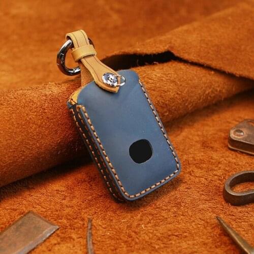 Leather Auto Car Styling Key Case holder For Mazda 3 Alexa CX4 CX5 CX8 2019 2020 Car Holder Shell Remote Cover keychain