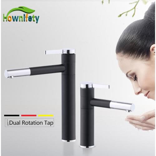 White black gold Spray Painting Aerator 360 Rotating Bathroom Basin Faucet Bath Sink Faucets Cold and Hot Crane Torneira