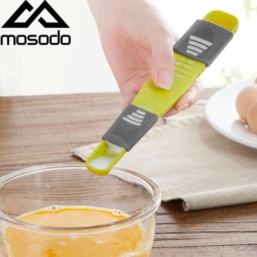 Kitchen Adjustable Scale Measuring Spoons Plastic Milk Powder Quantitative Spoon Baking Tool Coffee Measuring Salt Digital Scale