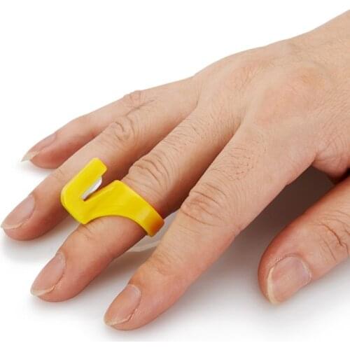1/3PCS Plastic Thimble Sewing Ring Thread Cutter Finger Blade Needle Craft Household Sewing Machine Accessory Fast Delivery