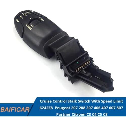 Newest Cruise Control Stalk Switch With Speed Limit 6242Z8 For Citroen C3 C4 C5 C8 Peugeot 207 208 307 406 407 607 807 Partner
