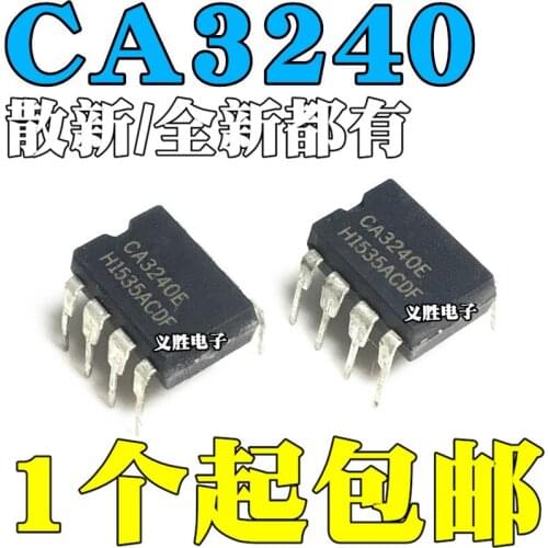 New and original CA3240EZ CA3240 CA3240E DIP8 Dual operational amplifier Operational amplifier, MOSFE output microcontroller, in