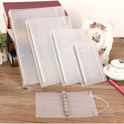 A4 A5 A6 A7 B5 Ring BinderNotebook Scrub Loose-Leaf Business Office Standard PP Inner Core Cover Note Book Journal Planner Offic