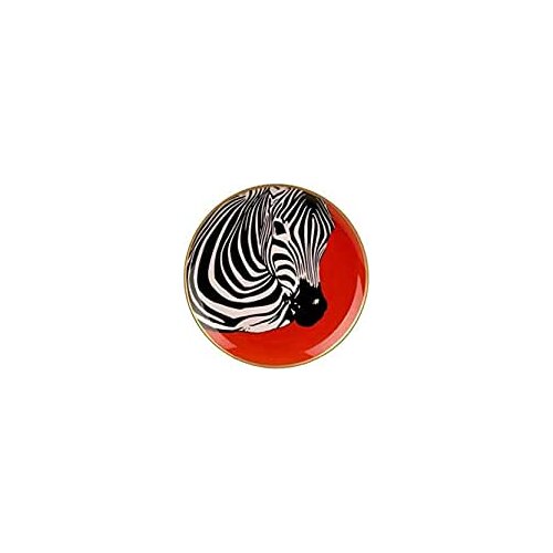 Lucky Art Orange Zebra Plate 23 Cm UU 008