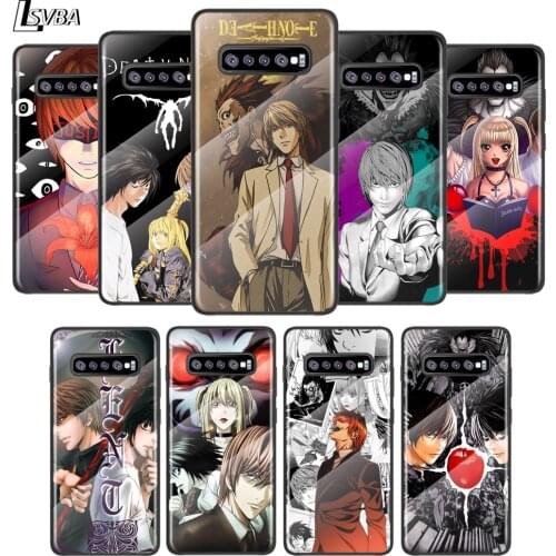 Hot Anime Death Note For Samsung Galaxy S21 Ultra Plus 5G M51 M31 M21 Tempered Glass Cover Shell Luxury Phone Case