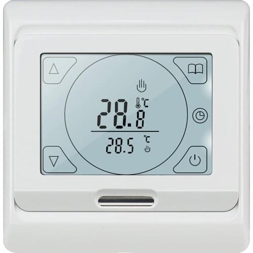 Digital LCD Floor Heating Thermostat Electric Heating 16A Touch Screen Programmable Room Warm Temperature Controller