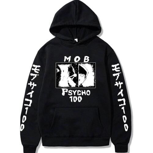 2021 Japanese Anime Mob Psycho 100 Hoodies Men Women Short Sleeve Sweatshirt Anime Manga Hoodies Tops Clothes