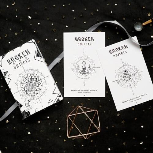 30 Pcs/Set Creative Broken Objects Postcard /Greeting Card/Message Card/Christmas and New Year gifts