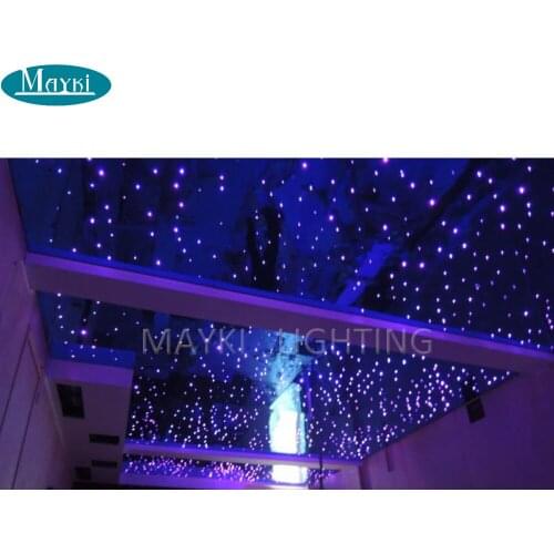 Maykit 45W RGB Sky Light Fiber Optic Led Light Engine+28key Rf Remote Controller For All Kinds Optical Fiber