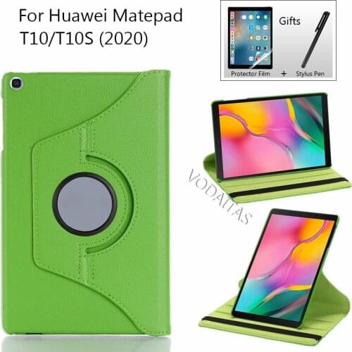 360 Rotating Case For Huawei Matepad T10S AGS3-L09/AGS3-W09 10.1 Tablet Cover For Huawei Matepad T10 AGR-L09/AGR-W09 9.7" Case