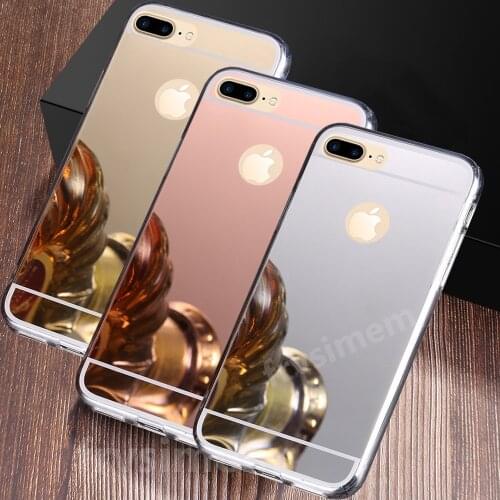 Plating Mirror Case for iphone 11 12 mini Pro Max 5 5s SE old 6 6s 8 7 Plus XR X XS Max 10 Soft Glitter Bling Cover