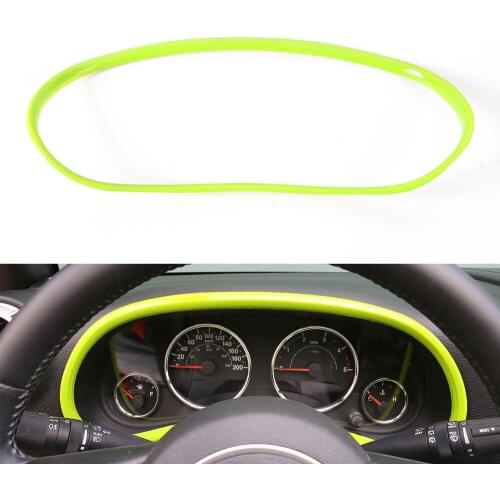 1pcs Interior Middle Instrument Panel Frame Moulding Trim Cover Frame Decoration Fit For Jeep Wrangler CJ TJ 2011-16 Car styling