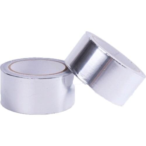 1pc Aluminium Foil Adhesive Sealing Tape Thermal Resist Duct Repairs Adhesive Tapes with High Temperature Resistance