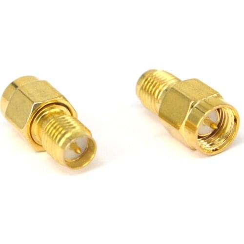 10 Pieces Goldplated SMA male to RP SMA female RF Connector Adapter