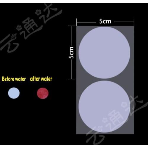 1000 Sheets Of 3 Mm 4 Mm 5 Mm When Exposed To Water, It Turns Red, Waterproof Label, Water-sensitive Label, Warranty Mobile Phon