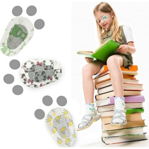 20pcs Cartoon Amblyopia Eye Patches Colorful Children Amblyopia Training Ortho-optical Correction Ocular Occlusion Medical Eye