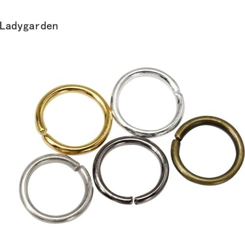 200PCS O Ring Open Ring Metal Key Ring Clasp for Bag Strap Keychain Snap Handbag Handle Connector Replacement DIY Accessories