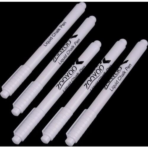 3PCS New White Liquid Chalk Pen PVC Marker Chalkboard Blackboard Pen Erasable School Office Supplies