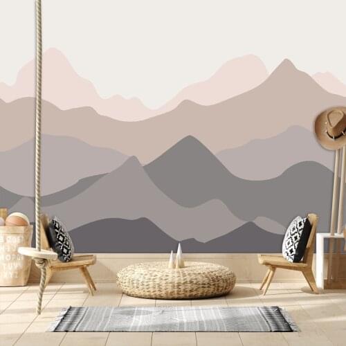 3d Custom Wallpapers for Living Room Bathroom Floor Murals Walls Paper In Rolls Mountain Nature Vinyl Stickers European Decor