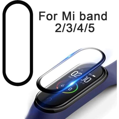 3D Screen Protector for xiaomi mi band 4 5 Protective Glass Miband 4 Full Curved Edge Scratch-resistant for xiomi mi band4 Film