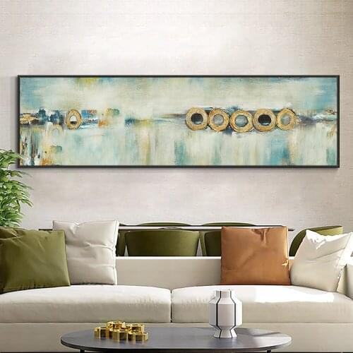 Abstract 100% Hand Painted Geometric Oil Painting On Canvas Modern Minimalist Decorative Wall Art For Living Room Home Decor