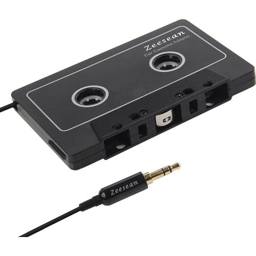 Car Audio Cassette to Aux Adapter, 3.5 MM Auxillary Cable Tape Adapter